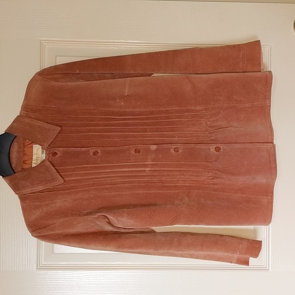 Margaret Godfrey leather suede jacket - Picture 1 of 11